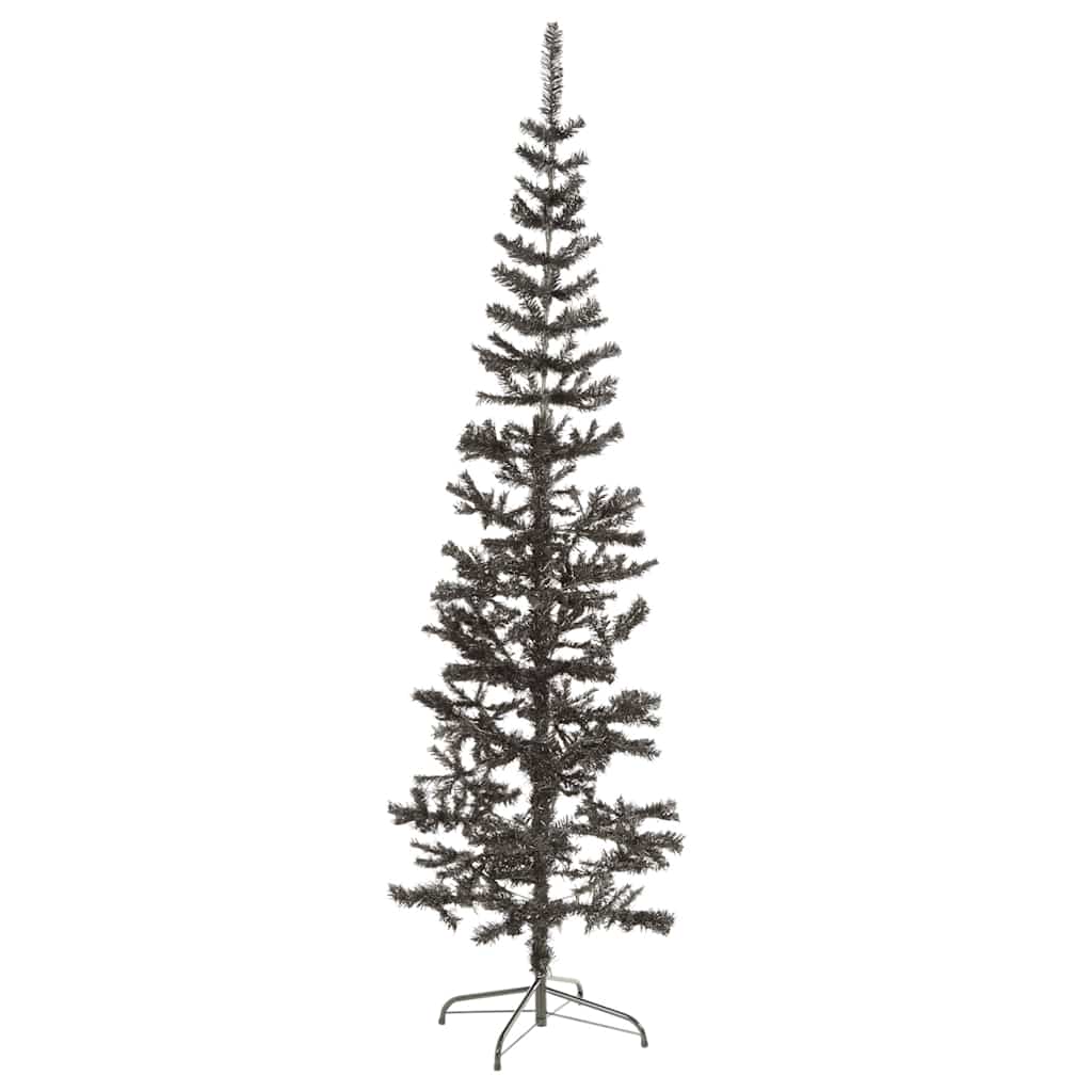 Árvore de natal fina 240 cm preto
