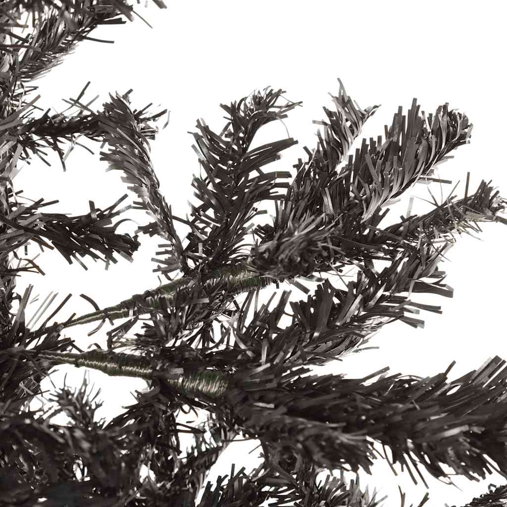Árvore de natal fina 240 cm preto