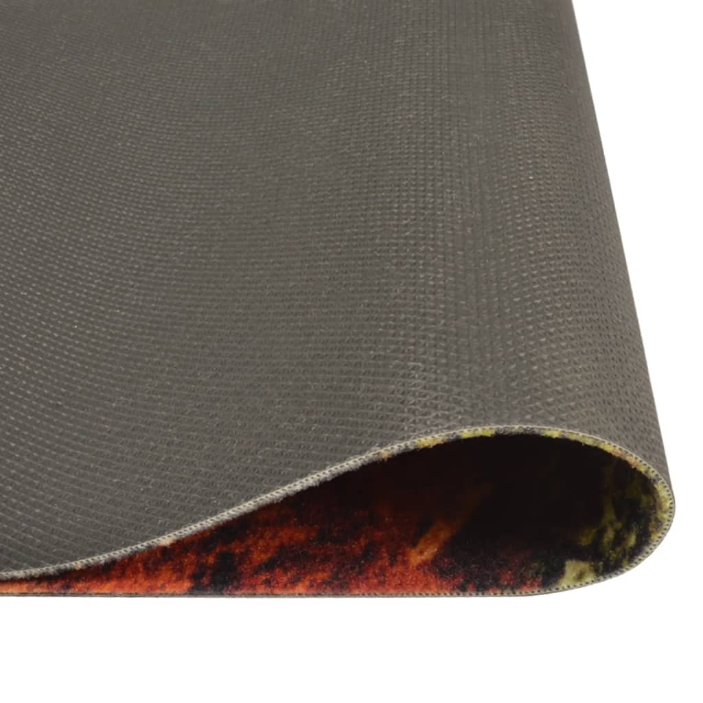 Tapete de cozinha lavável 45x150 cm veludo colheres/especiarias