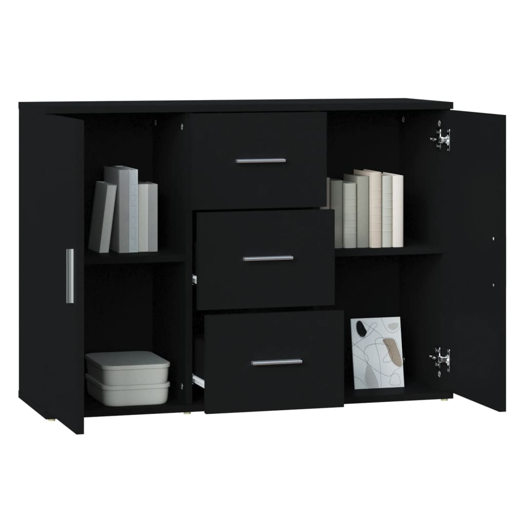 Aparador 91x29,5x65 cm derivados de madeira preto
