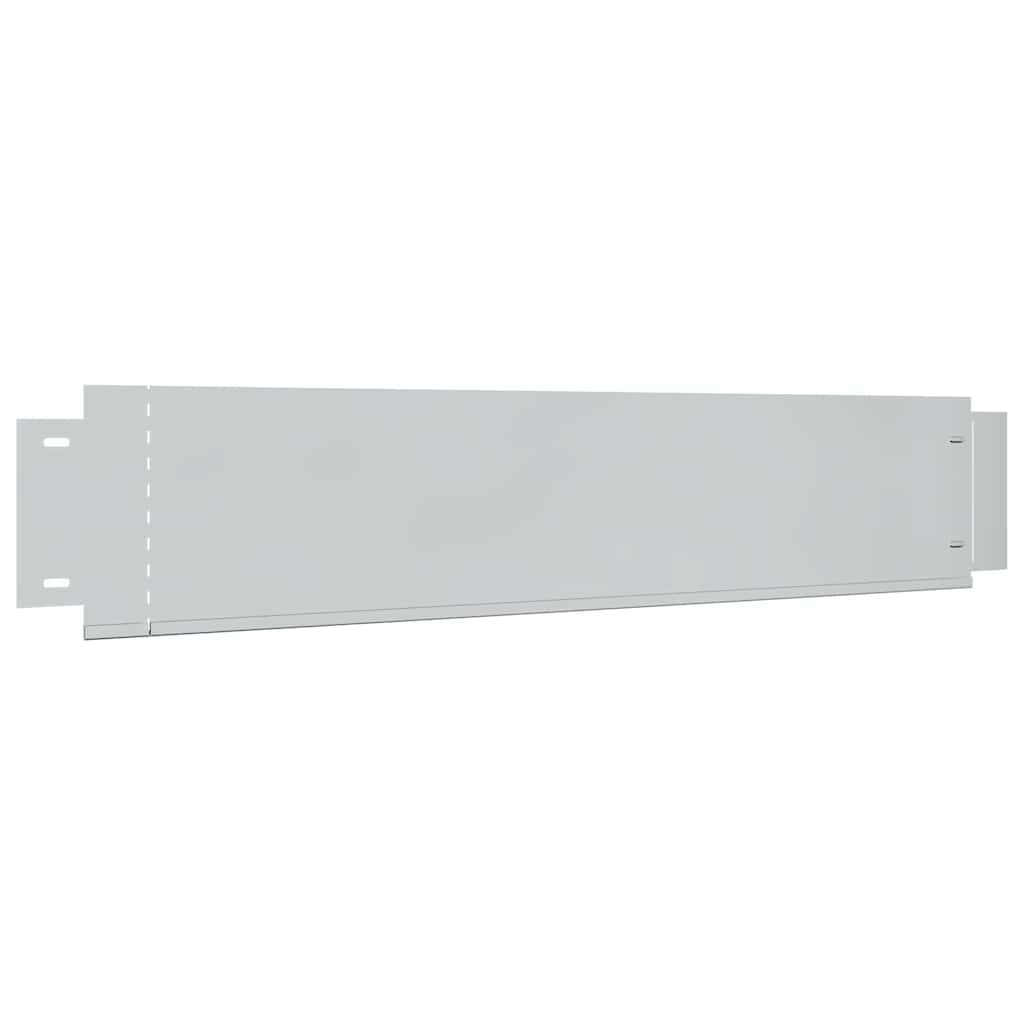 Vedação para relvado 5 pcs aço galvanizado 100x19 cm