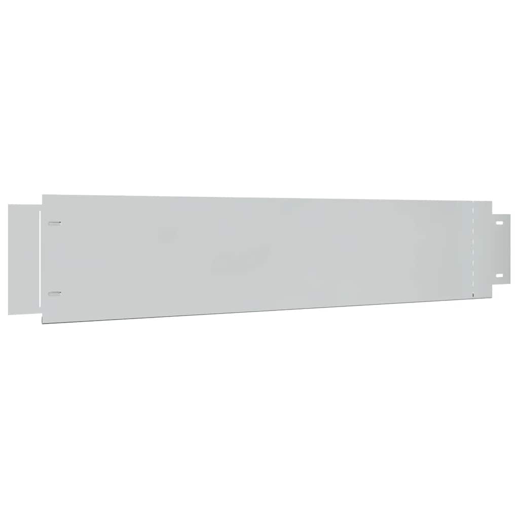 Vedação para relvado 5 pcs aço galvanizado 100x19 cm