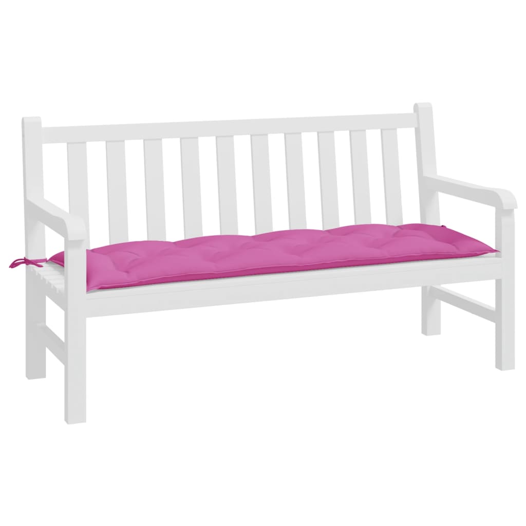 Almofadão p/ banco de jardim 150x50x7 cm tecido oxford rosa