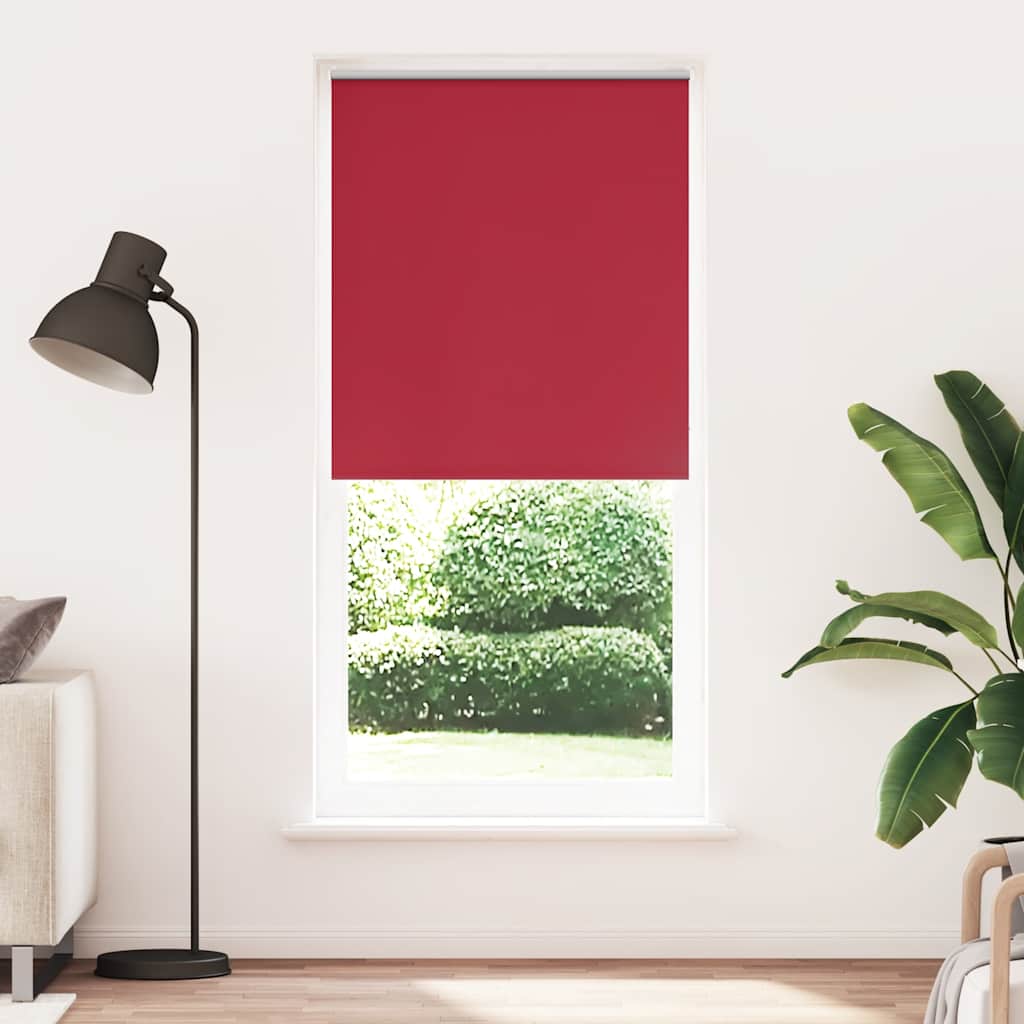 Cortina de rolo blackout, 104,4 x 230 cm, largura do tecido 100 cm, vermelha