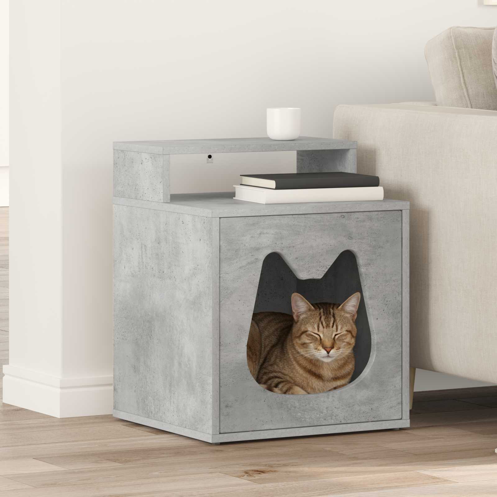 Casa para gatos concreto 42,5 x 40 x 53,5 cm