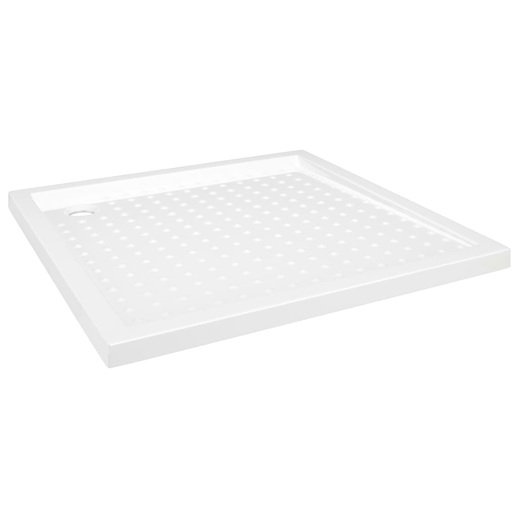Base de chuveiro com pontos 90x90x4 cm ABS branco