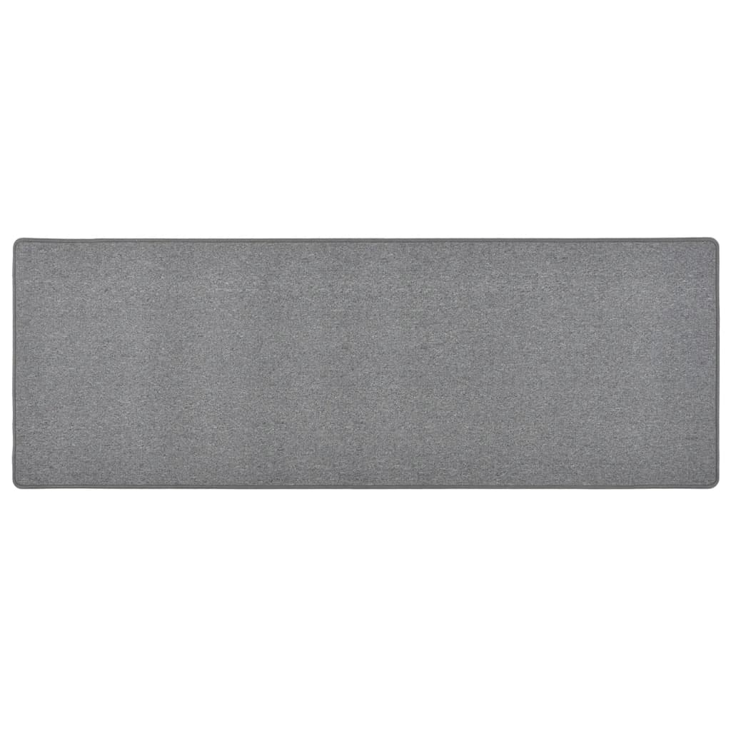 Tapete/passadeira 80x250 cm cinzento-escuro