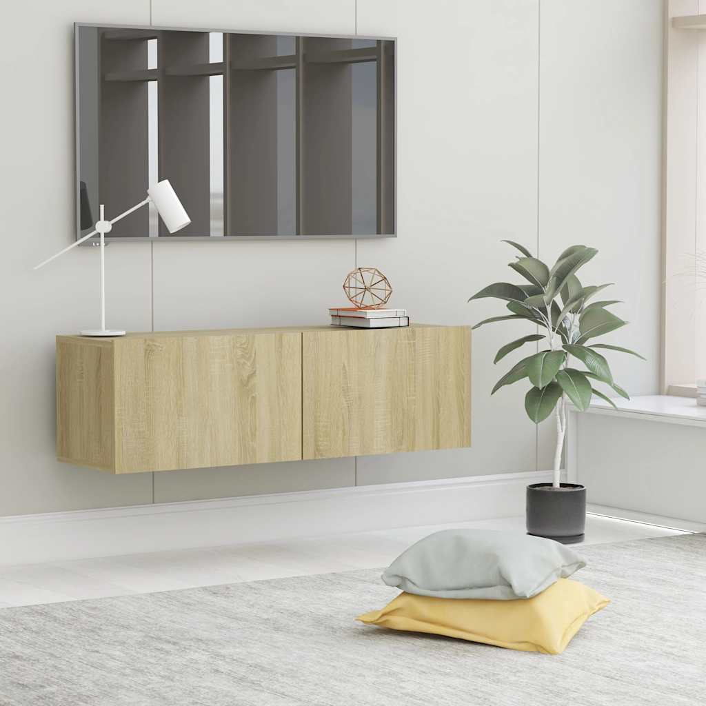 Móvel de TV 100x30x30 cm derivados de madeira carvalho sonoma