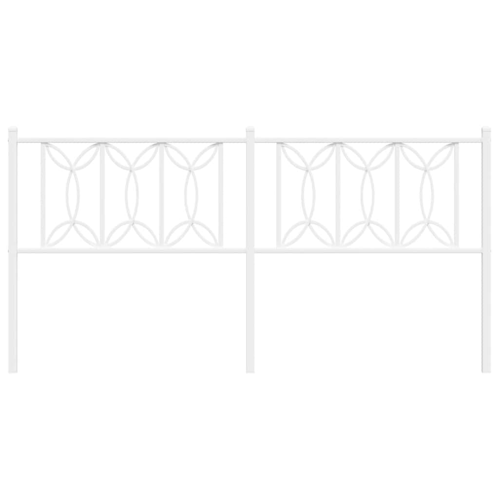 Cabeceira de substituição 180 cm metal branco