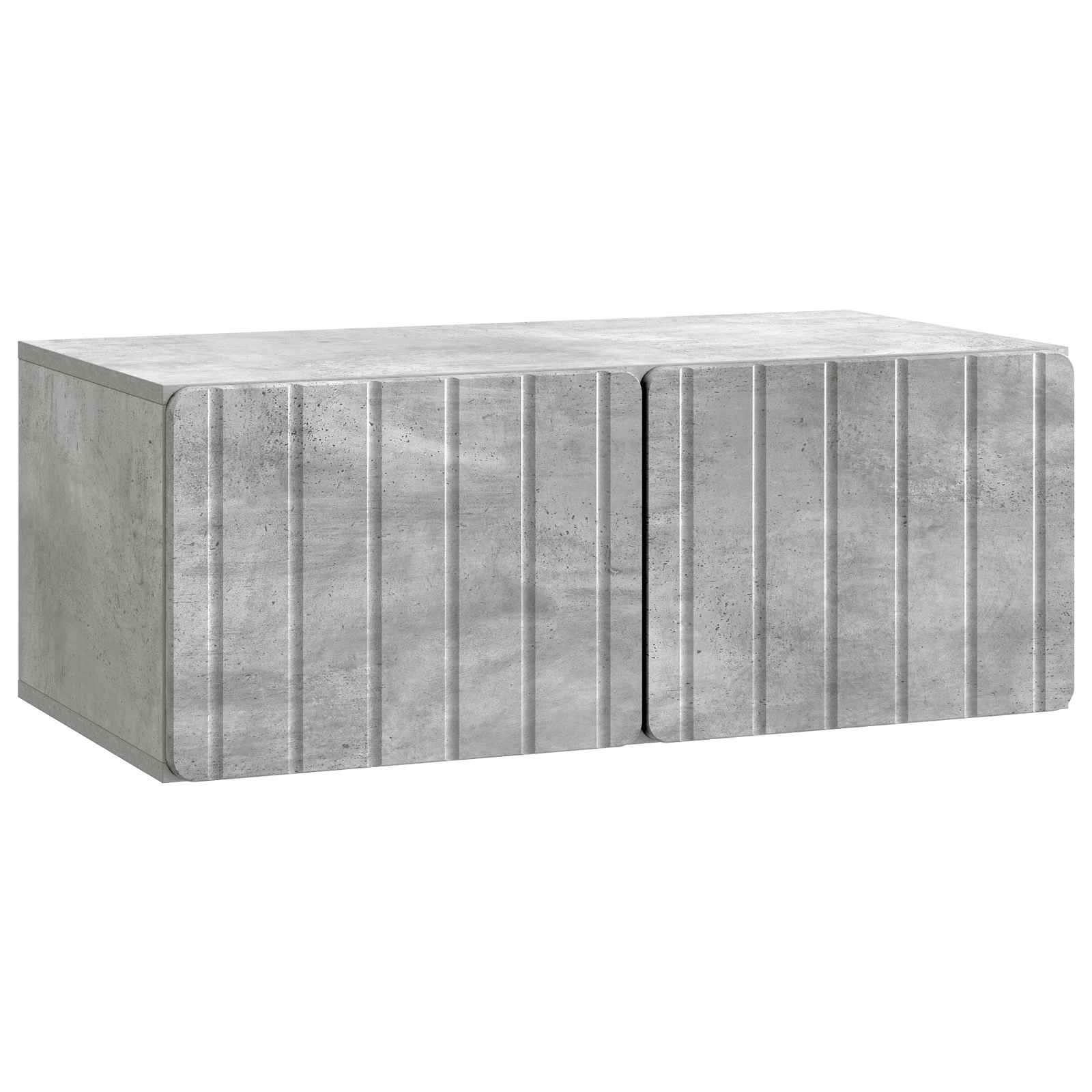 Gabinete de TV de parede 78,5 x 41 x 30 cm cinzento cimento