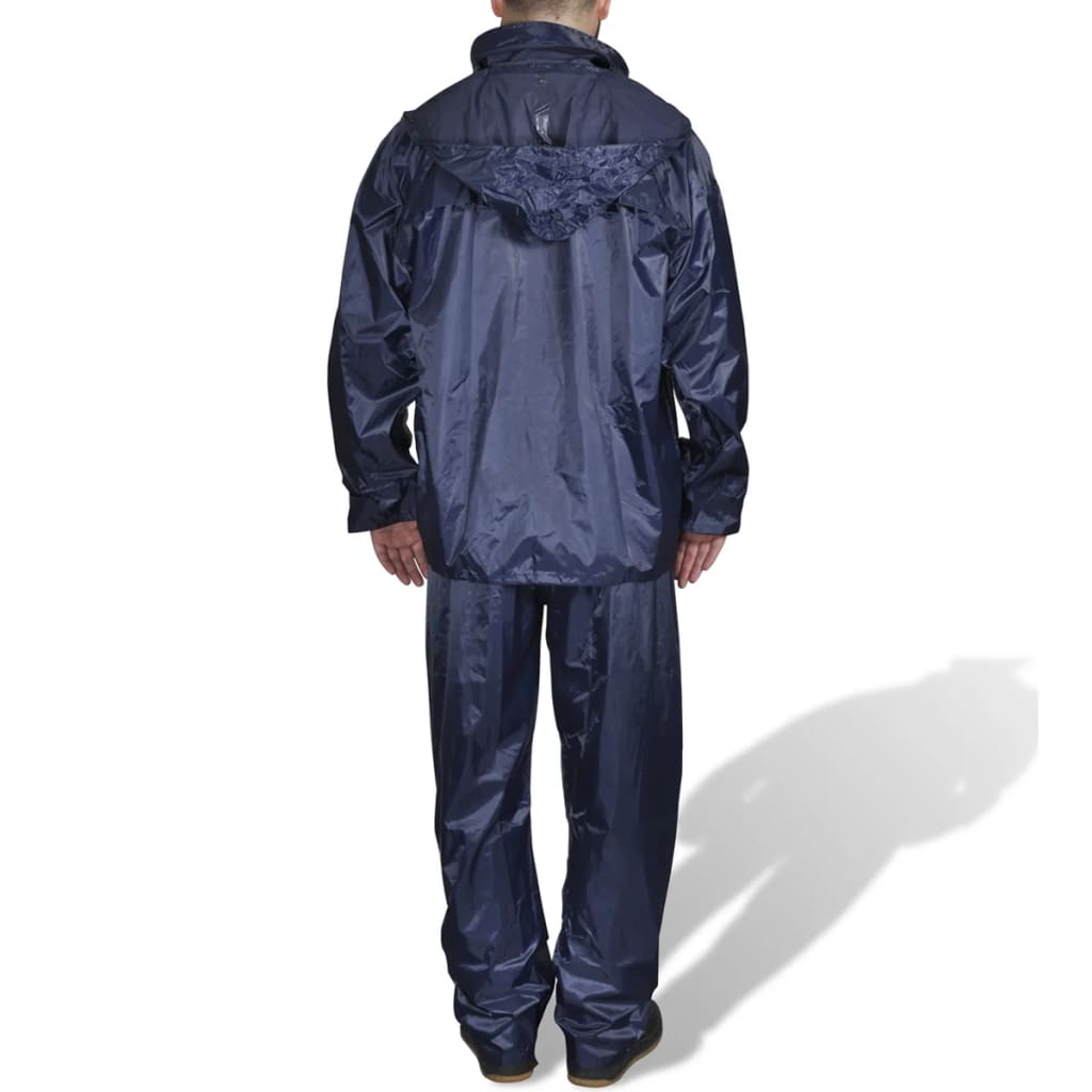 Terno de chuva azul xl