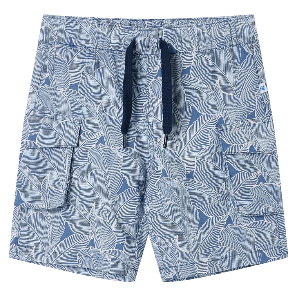 Calções de criança com cordão azul-escuro 104