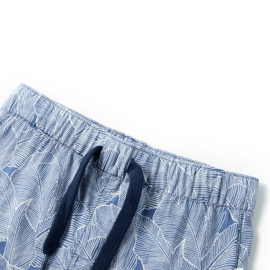 Calções de criança com cordão azul-escuro 104