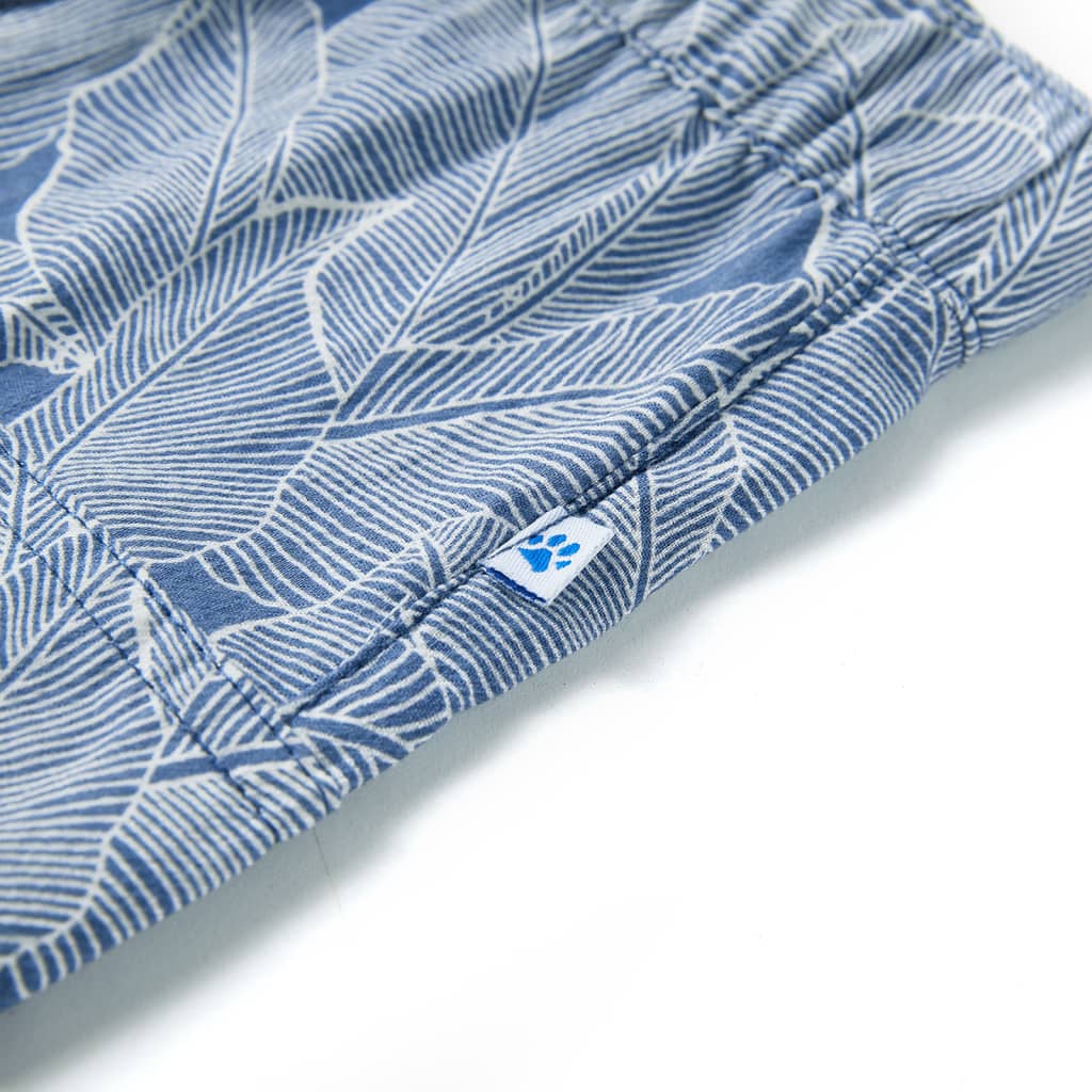 Calções de criança com cordão azul-escuro 104