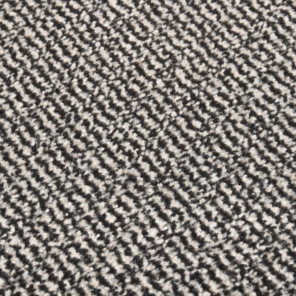 Tapete de entrada tufado 80x120 cm castanho-claro