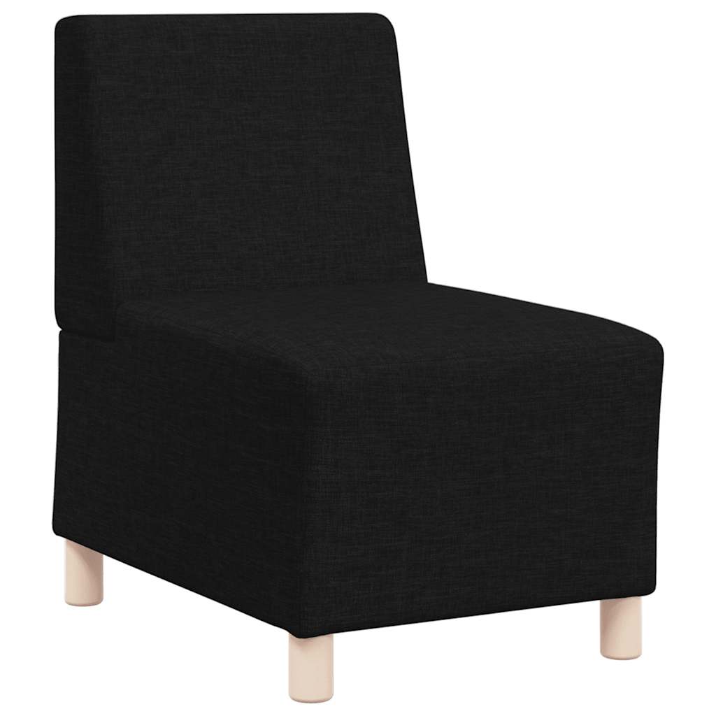 Poltrona sem braços 55 cm tecido preto