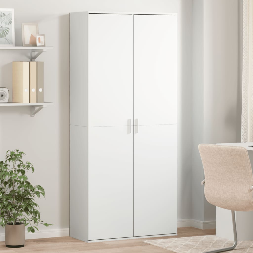 Armário alto 80x35x180 cm derivados de madeira branco