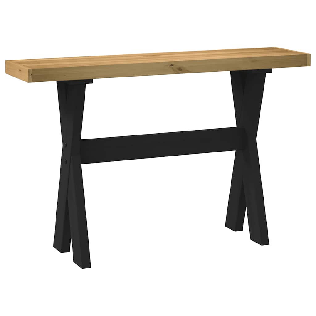 Mesa consola noain pernas em forma de x 120x30x75 cm