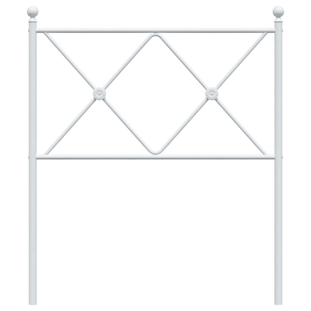 Cabeceira de substituição 75 cm metal branco