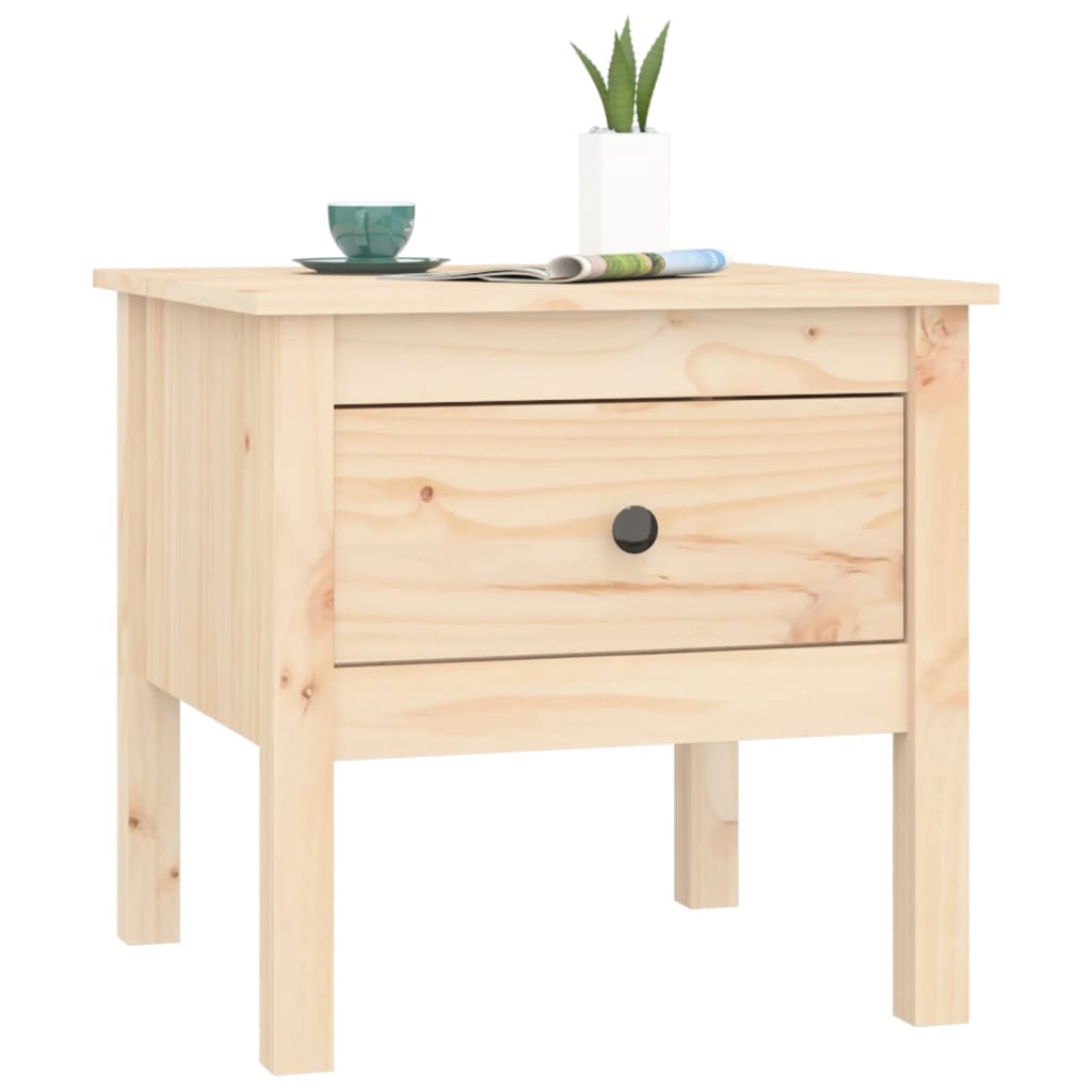 Mesa de apoio 50x50x49 cm pinho maciço