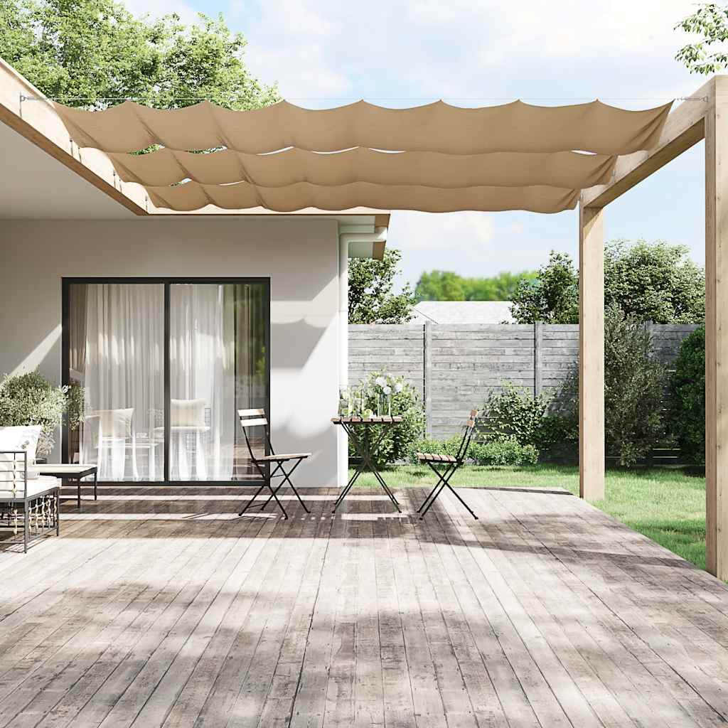 Toldo vertical 140x800 cm tecido oxford cinza-acastanhado