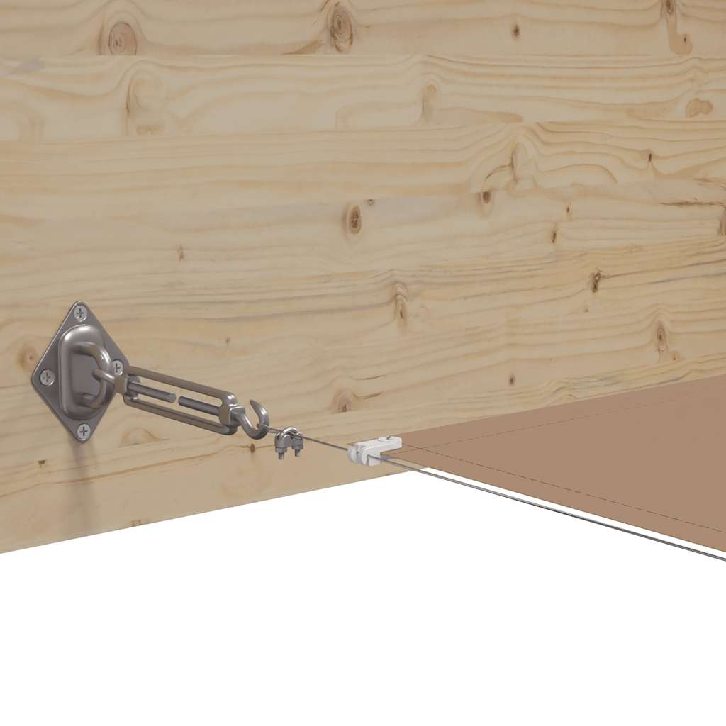 Toldo vertical 140x800 cm tecido oxford cinza-acastanhado