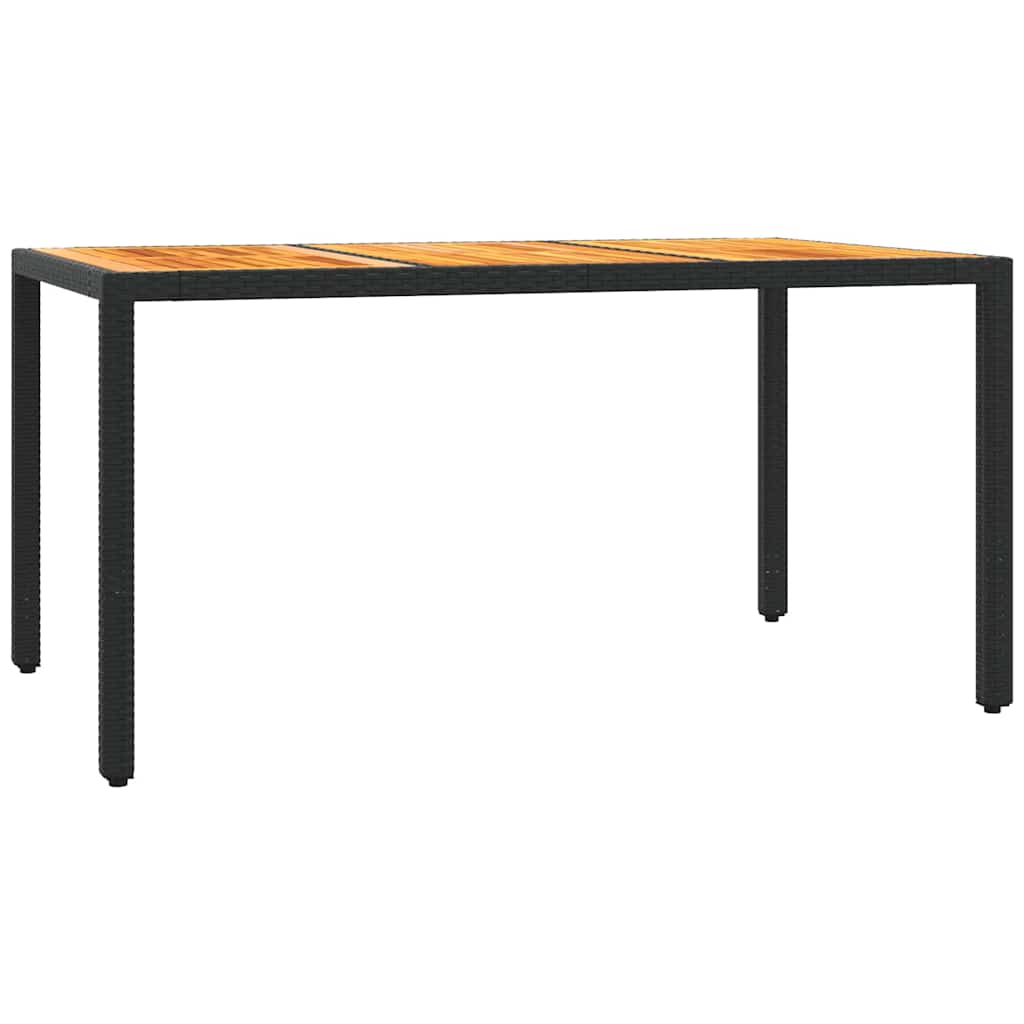 5 Pcs conjunto de jantar p/ jardim c/ almofadões vime PE preto