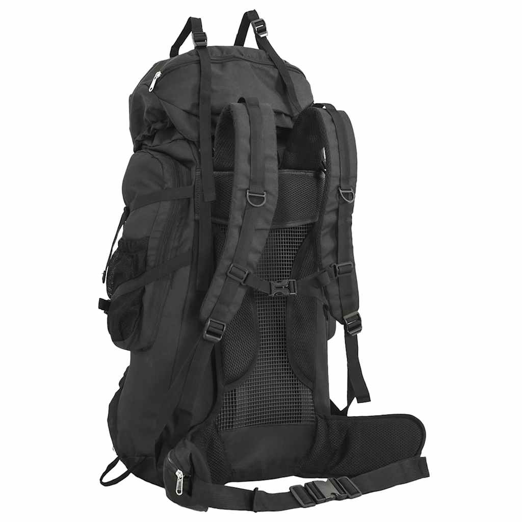 Mochila para caminhadas 60 l tecido oxford preto