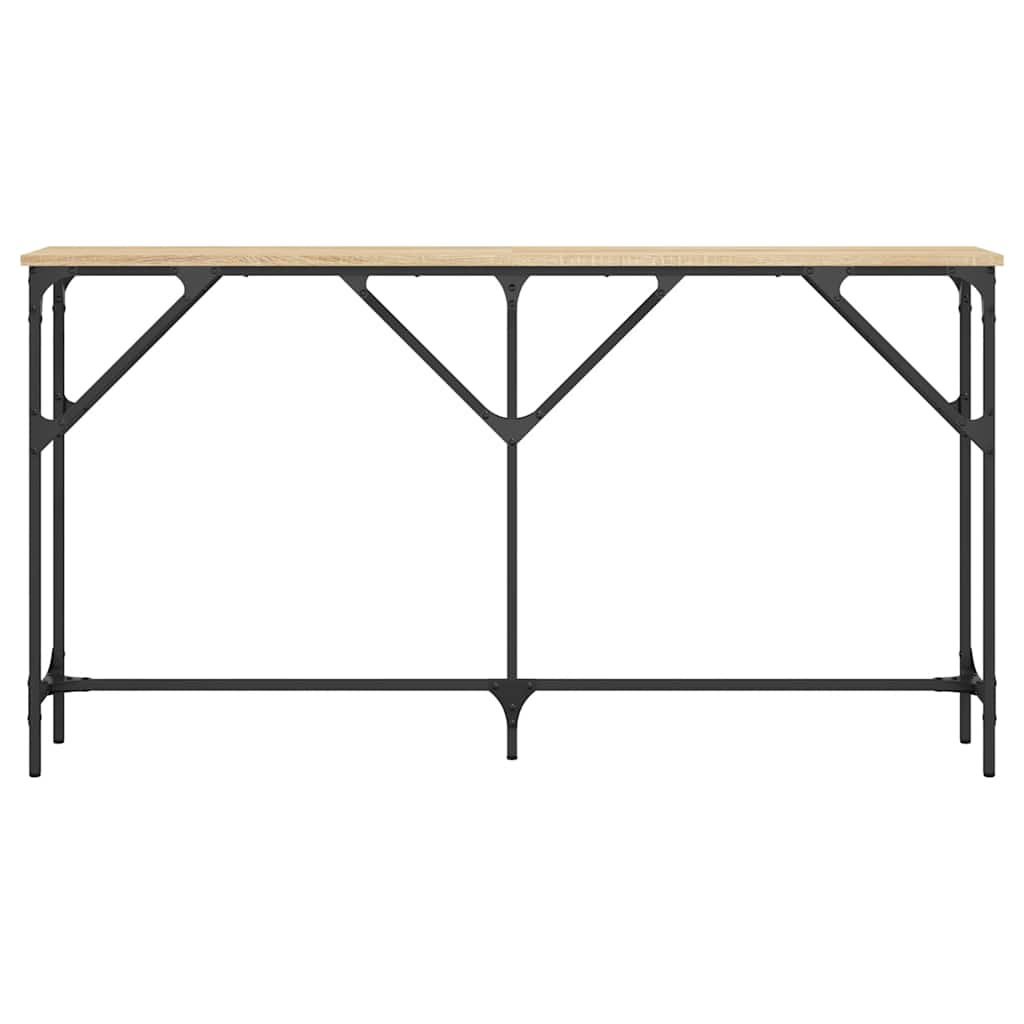 Mesa consola 140x23x75 cm derivados de madeira carvalho sonoma
