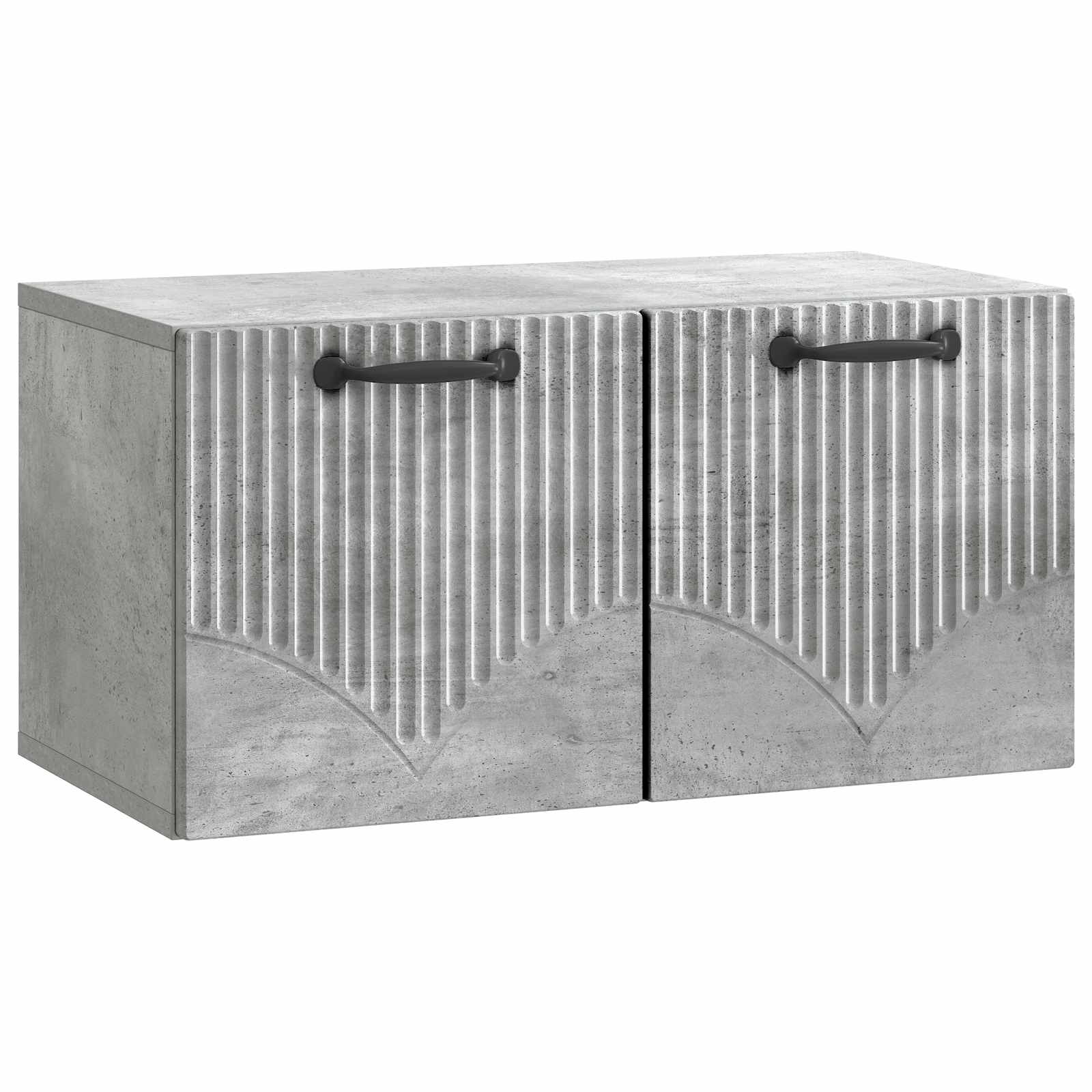 Gabinete de TV de parede cinzento cimento 59,5 x 31 x 30 cm