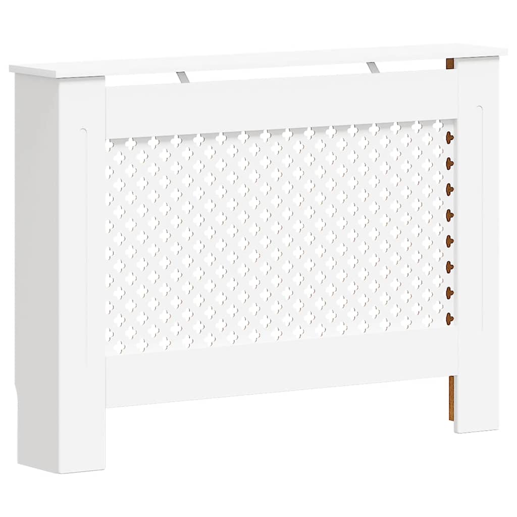Coberturas de radiador 2 pcs 112x19x81,5 cm MDF branco