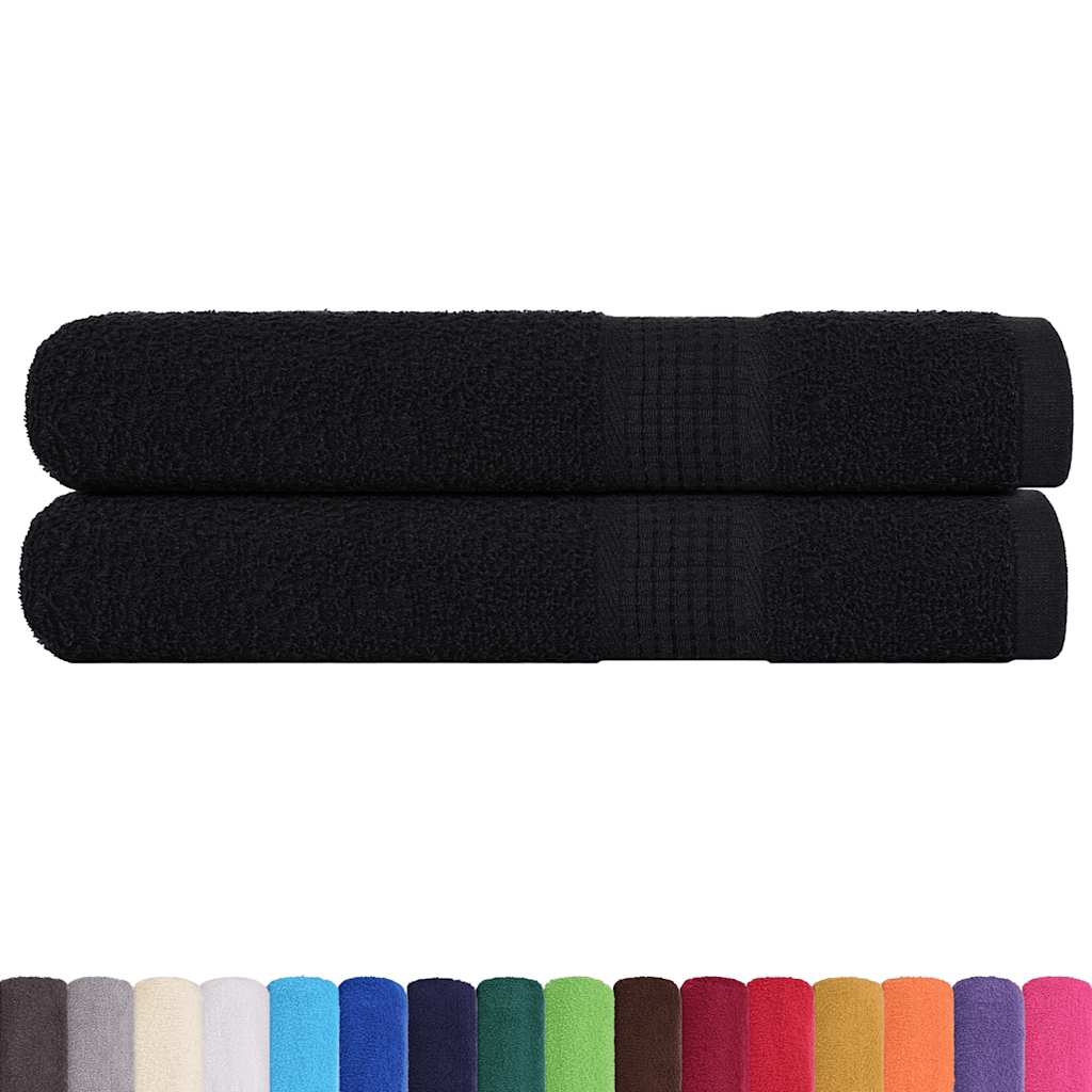 Toalhas frogn 2 pcs 100x200 cm 360 g/m² preto