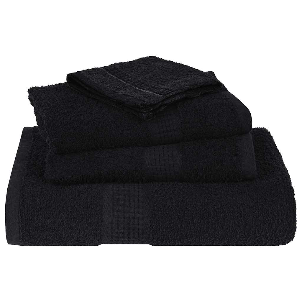 Toalhas frogn 2 pcs 100x200 cm 360 g/m² preto