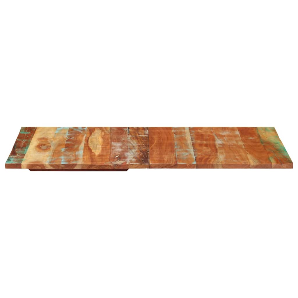 Tampo mesa retangular 60x140cm 25-27 mm madeira recuper. maciça