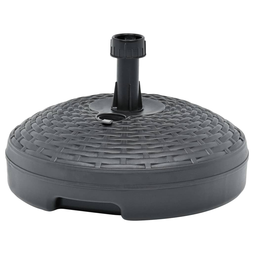 Base guarda-sol c/ areia/água 20 l plástico vime antracite