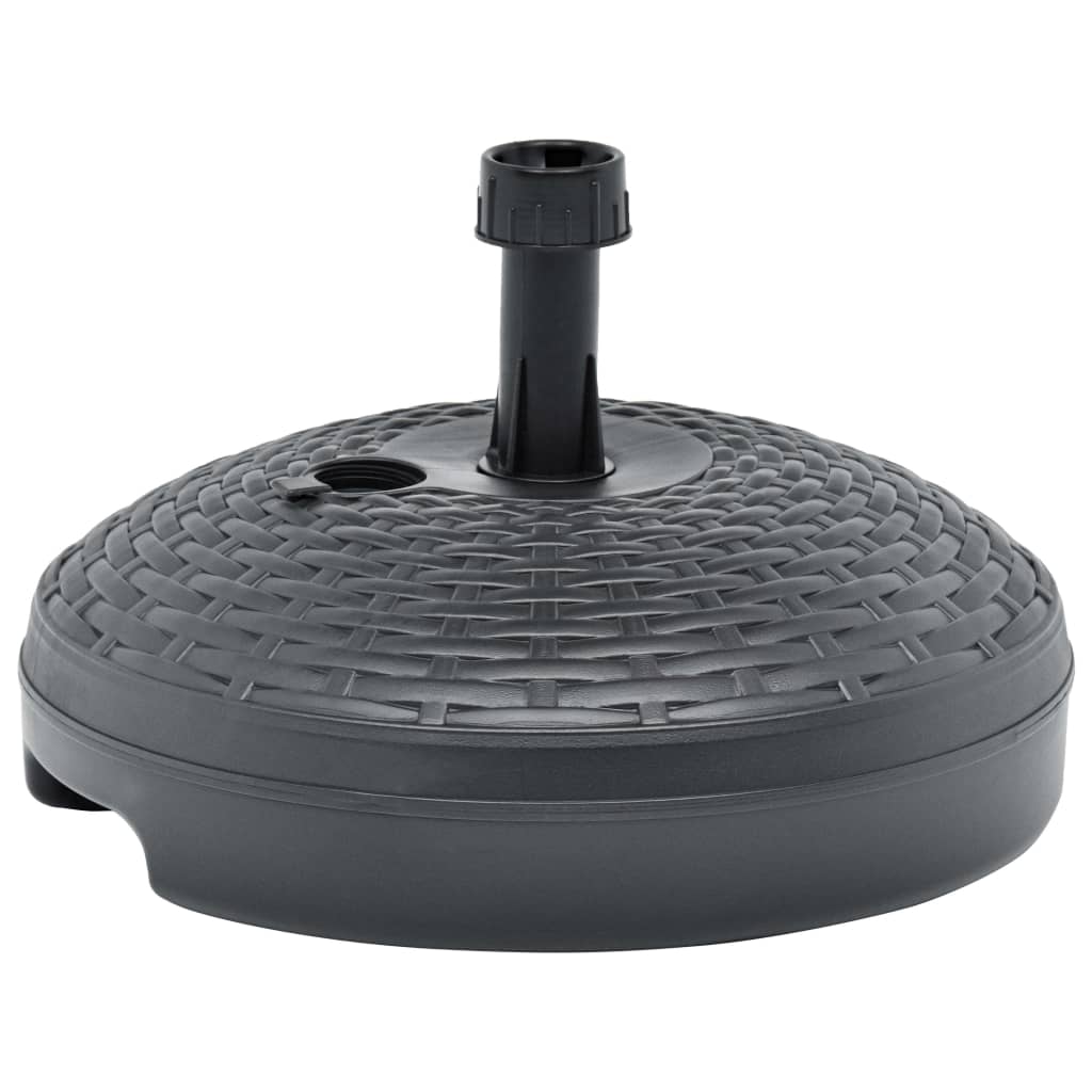 Base guarda-sol c/ areia/água 20 l plástico vime antracite