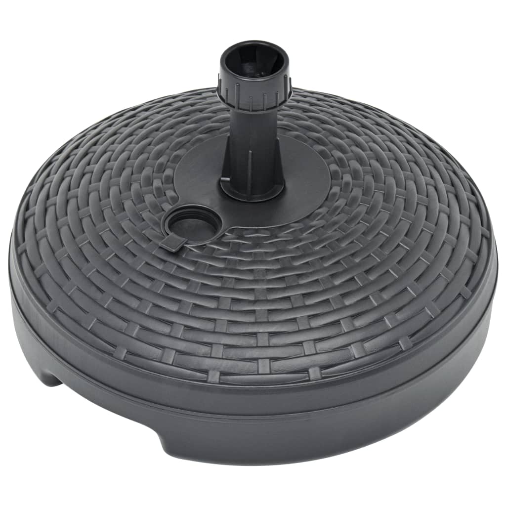 Base guarda-sol c/ areia/água 20 l plástico vime antracite