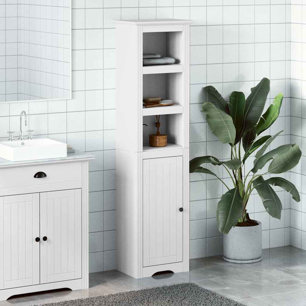 Armário de casa de banho bodo 44x30x160 cm branco