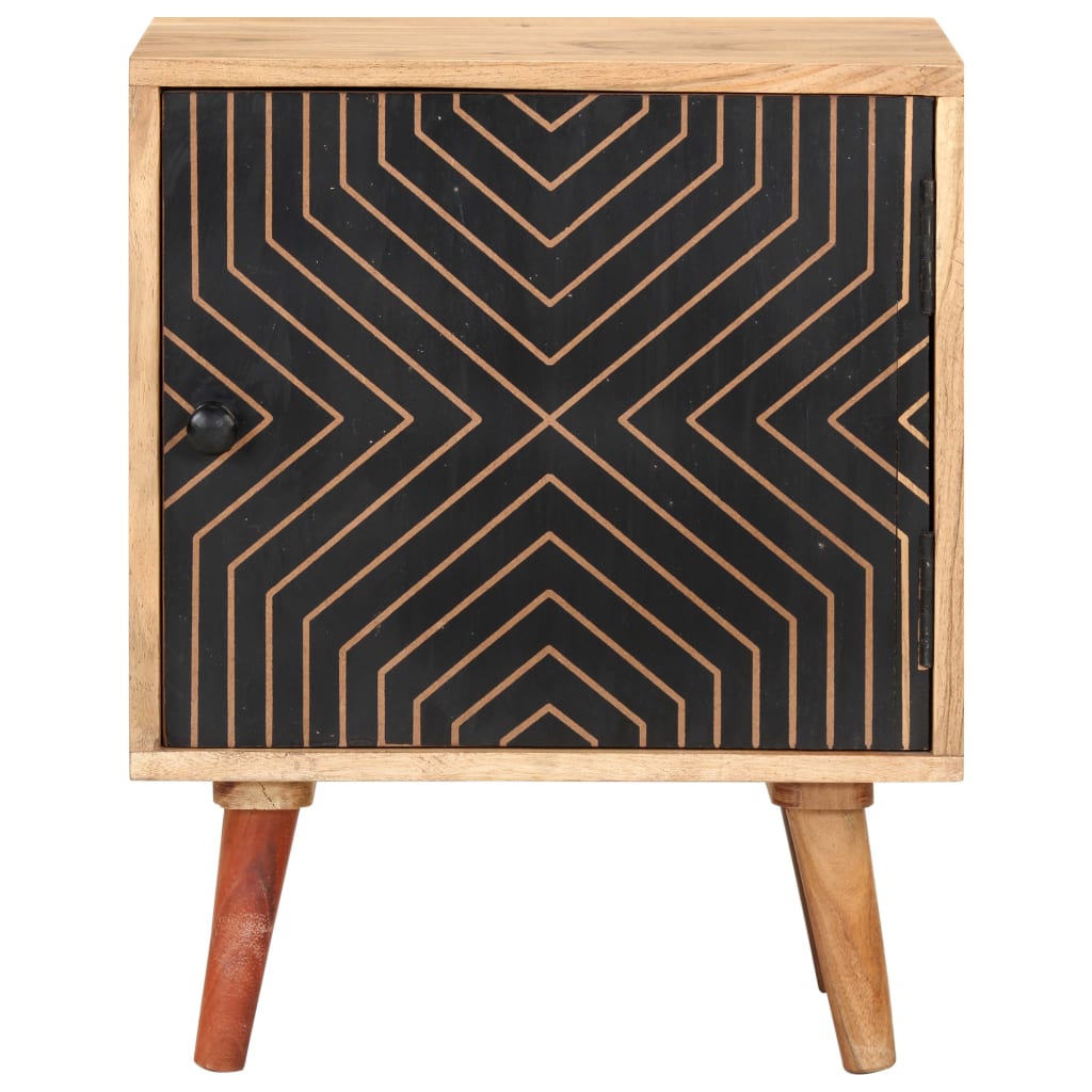 Mesa de cabeceira 40x30x50 cm madeira de acácia maciça