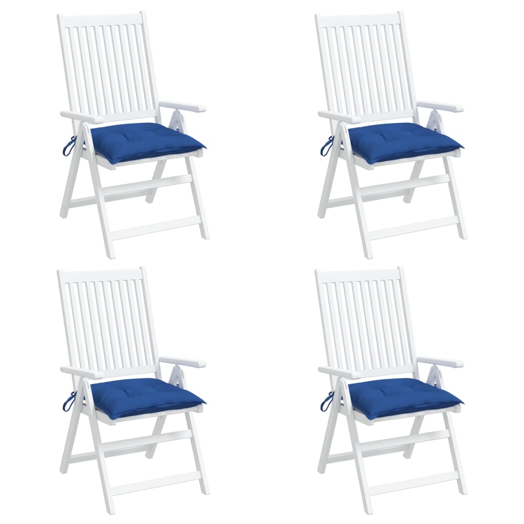 Almofadões para móveis de paletes 4 pcs tecido oxford azul