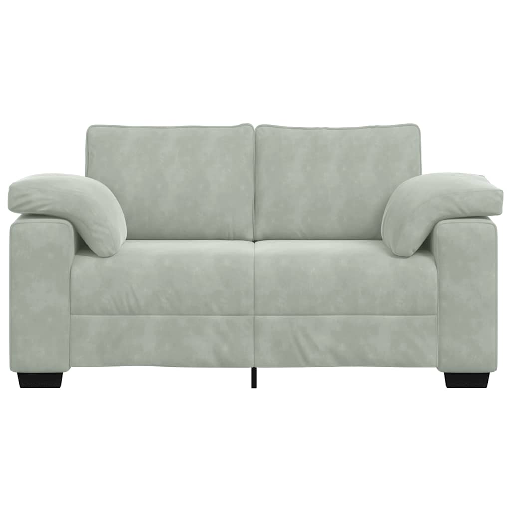 Sofá-luvas 160x77x82 cm veludo cinzento-claro