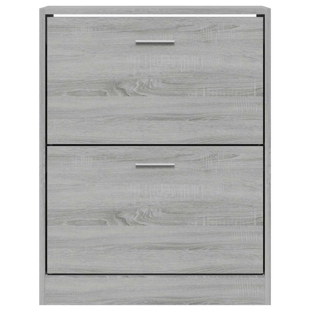 Sapateira 63x24x81 cm derivados de madeira sonoma cinza