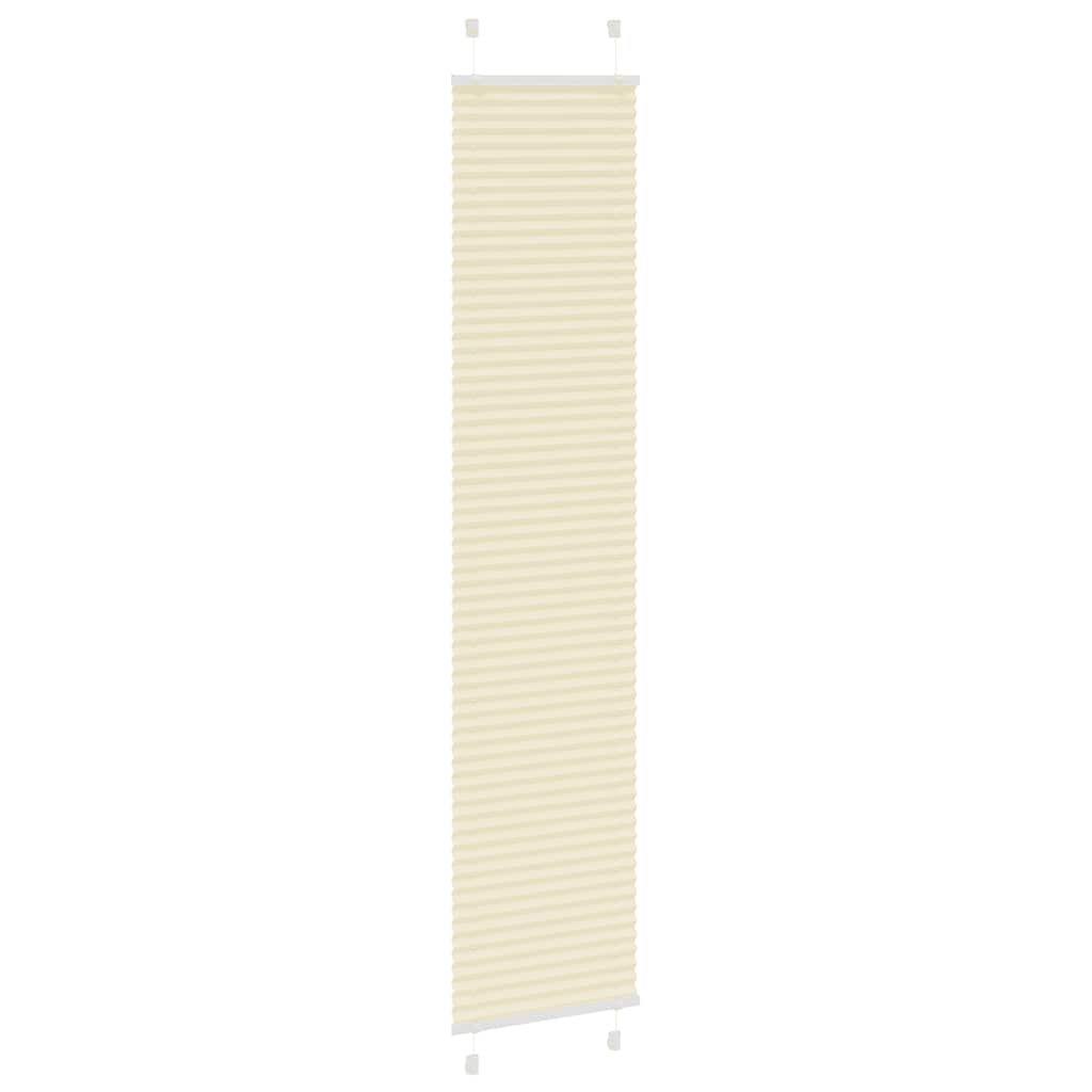 Creme plissada cega 45x200 cm largura tecido 44,4 cm poliéster