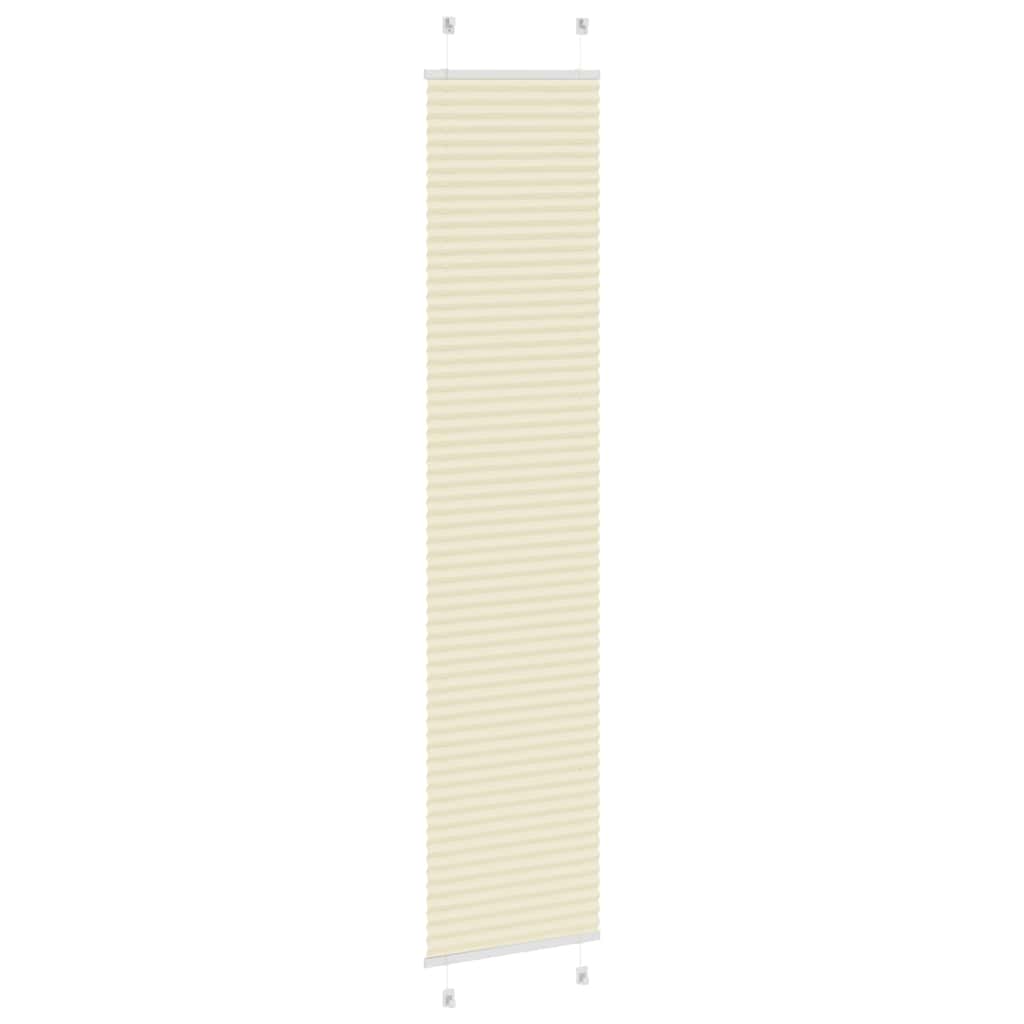 Creme plissada cega 45x200 cm largura tecido 44,4 cm poliéster
