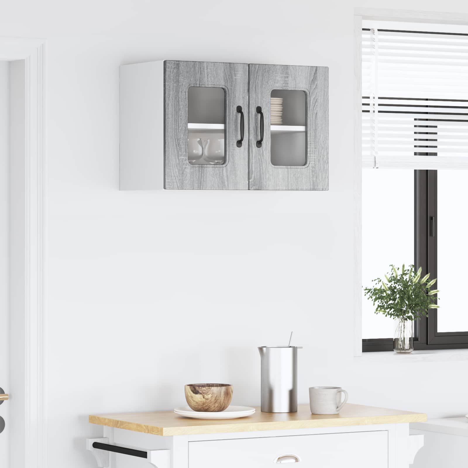 Painel de lava-louça kalmar cinza sonoma 60 x 31 x 40 cm