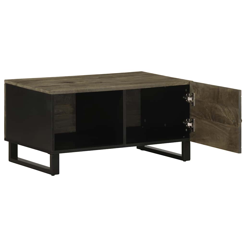 Mesa de centro 80x50x40 cm madeira de mangueira maciça preto