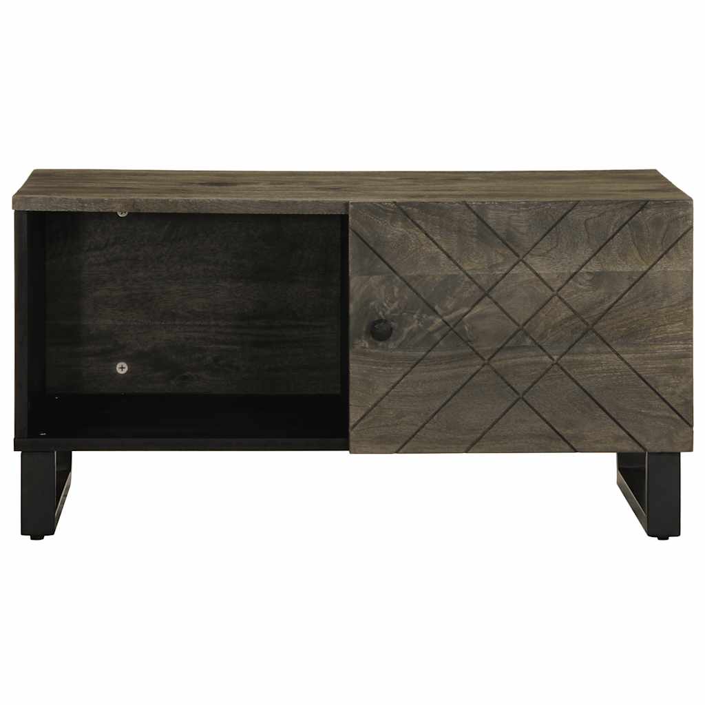 Mesa de centro 80x50x40 cm madeira de mangueira maciça preto