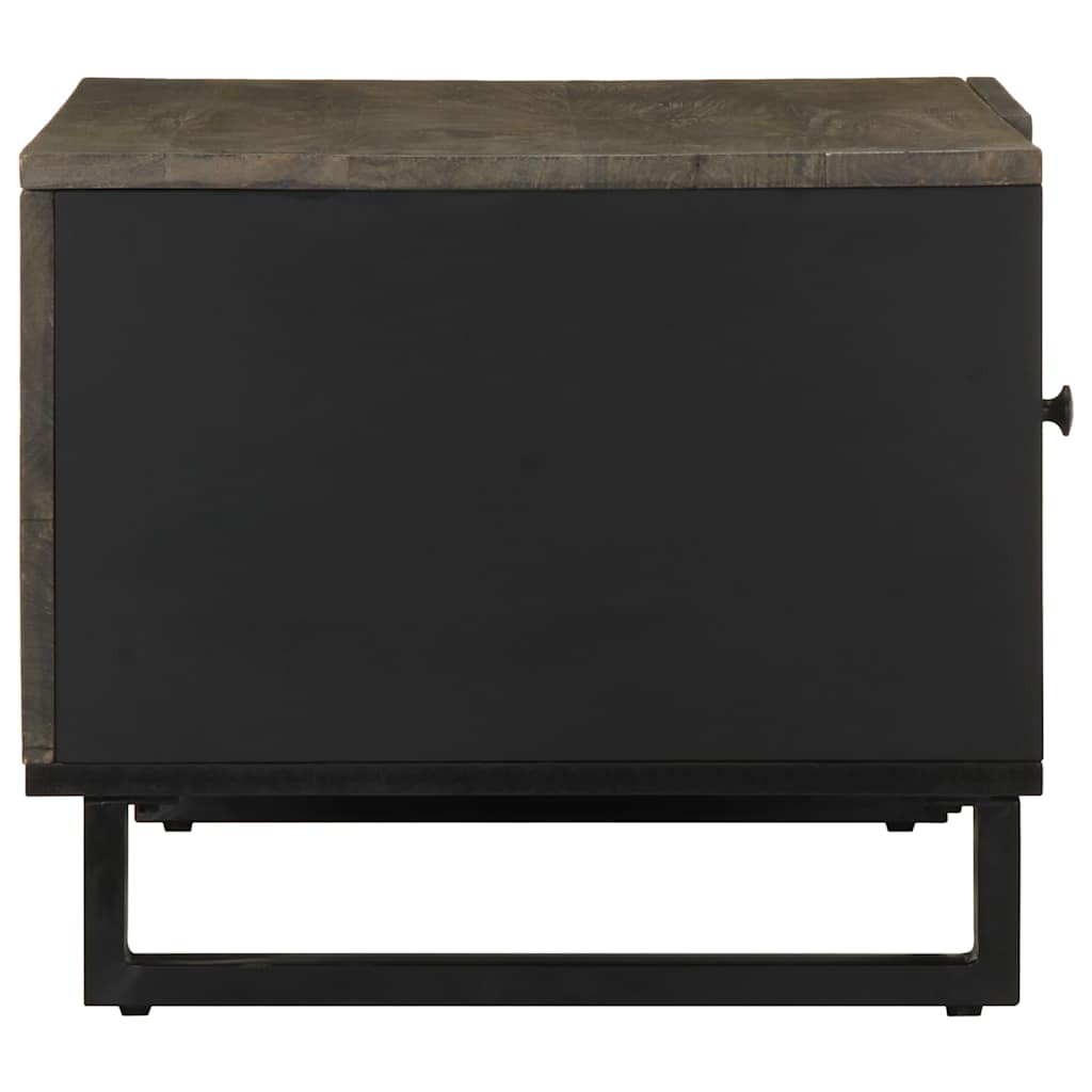 Mesa de centro 80x50x40 cm madeira de mangueira maciça preto