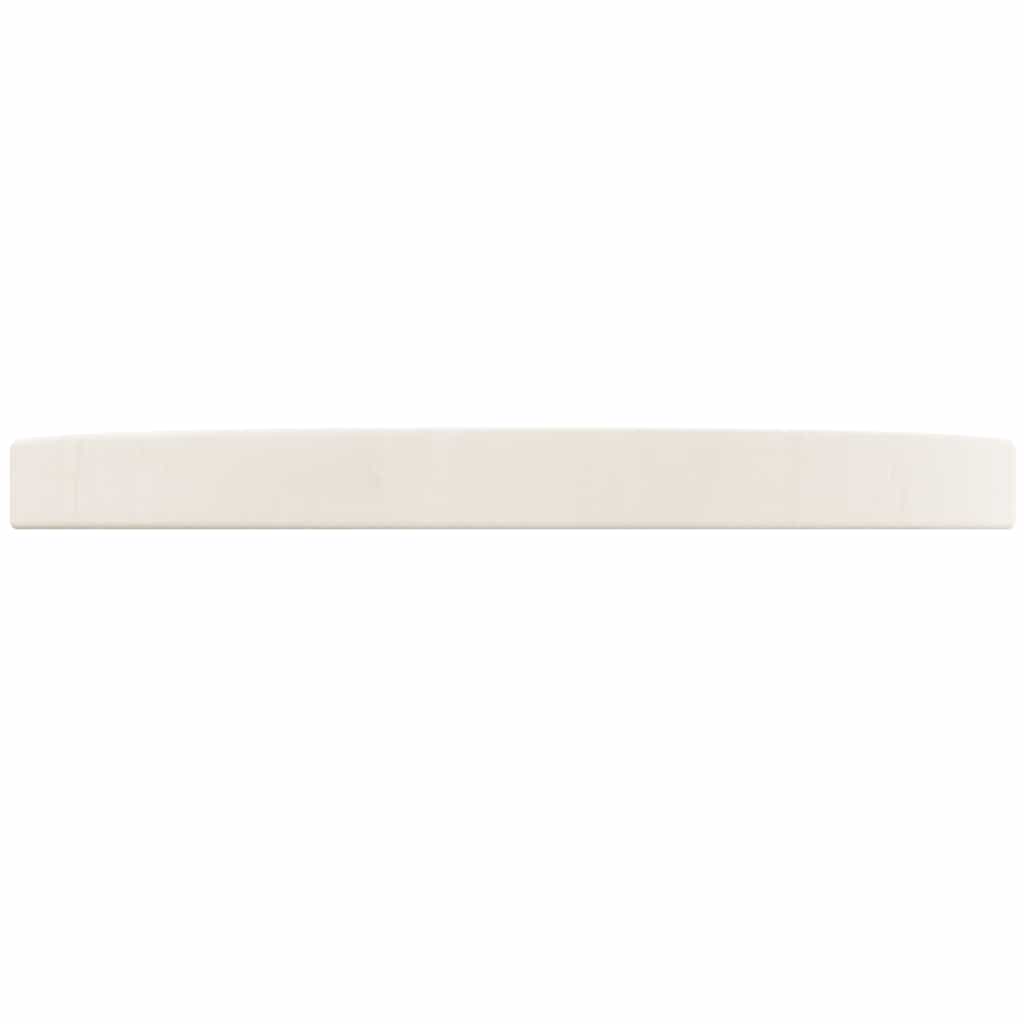 Tampo de mesa redondo ø30x3 cm madeira de pinho maciça branco