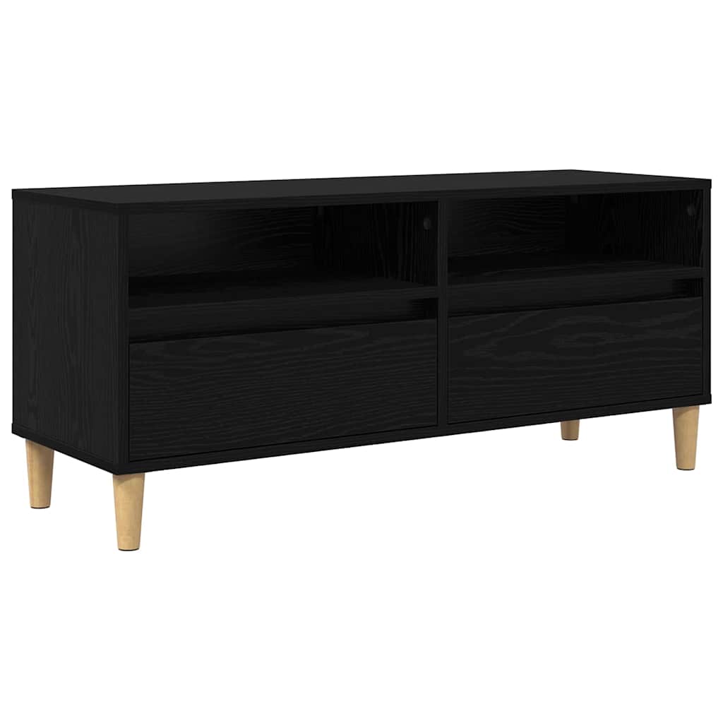 Gabinete para TV 100 x 34,5 x 44,5 cm carvalho preto